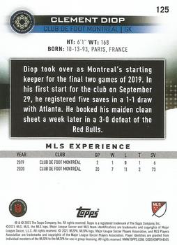 2021 Topps MLS #125 Clement Diop Back