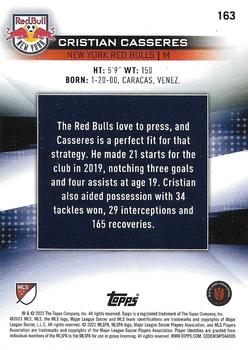 2021 Topps MLS #163 Cristian Casseres Back
