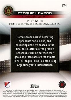 2021 Topps MLS #174 Ezequiel Barco Back