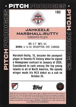 2021 Topps MLS #182 Jahkeele Marshall-Rutty Back