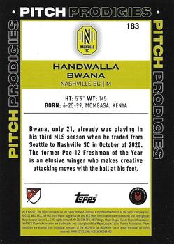 2021 Topps MLS #183 Handwalla Bwana Back