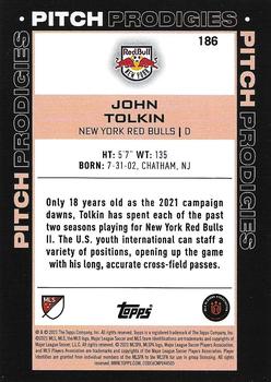 2021 Topps MLS #186 John Tolkin Back
