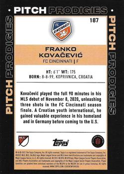2021 Topps MLS #187 Franko Kovačević Back