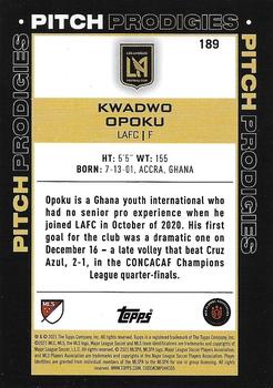 2021 Topps MLS #189 Kwadwo Opoku Back