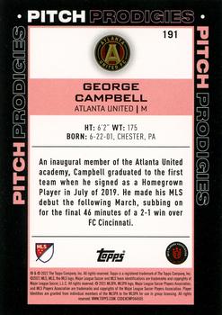 2021 Topps MLS #191 George Campbell Back