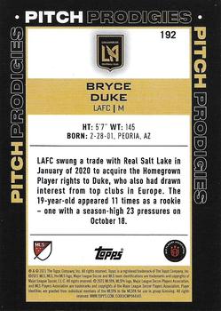 2021 Topps MLS #192 Bryce Duke Back