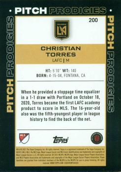 2021 Topps MLS #200 Christian Torres Back
