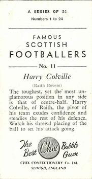1954 Chix Confectionery Scottish Footballers #11 Harry Colville Back