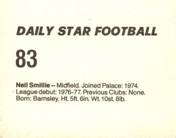 1980-81 Daily Star Football #83 Neil Smillie Back