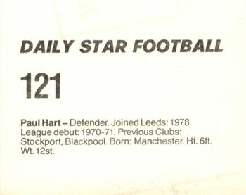 1980-81 Daily Star Football #121 Paul Hart Back