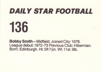 1980-81 Daily Star Football #136 Bobby Smith Back
