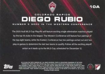2020 Topps On-Demand Set 24: 2020 MLS Soccer Playoffs - Red #10A Diego Rubio Back