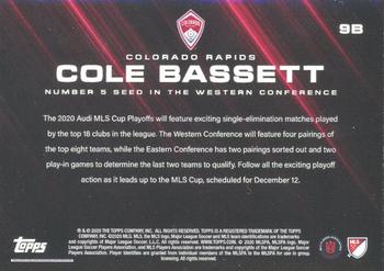 2020 Topps On-Demand Set 24: 2020 MLS Soccer Playoffs - Blue #9B Cole Bassett Back