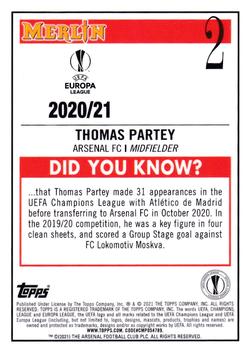 2020-21 Merlin Chrome UEFA Champions League #2 Thomas Partey Back