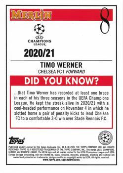 2020-21 Merlin Chrome UEFA Champions League #8 Timo Werner Back