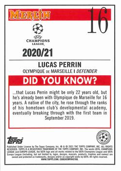 2020-21 Merlin Chrome UEFA Champions League #16 Lucas Perrin Back