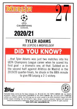 2020-21 Merlin Chrome UEFA Champions League #27 Tyler Adams Back