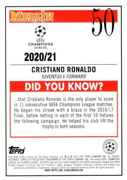2020-21 Merlin Chrome UEFA Champions League #50 Cristiano Ronaldo Back
