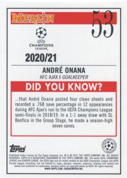 2020-21 Merlin Chrome UEFA Champions League #53 André Onana Back