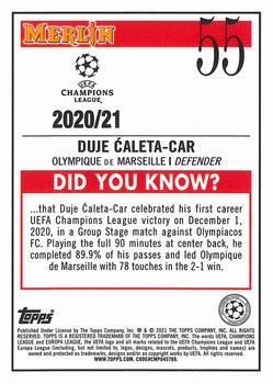2020-21 Merlin Chrome UEFA Champions League #55 Duje Ćaleta-Car Back