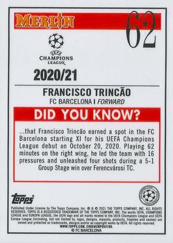 2020-21 Merlin Chrome UEFA Champions League #62 Francisco Trincão Back