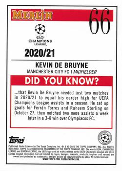 2020-21 Merlin Chrome UEFA Champions League #66 Kevin De Bruyne Back