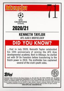 2020-21 Merlin Chrome UEFA Champions League #71 Kenneth Taylor Back