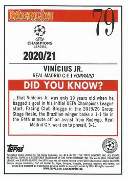 2020-21 Merlin Chrome UEFA Champions League #79 Vinicius Jr. Back