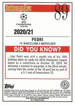 2020-21 Merlin Chrome UEFA Champions League #89 Pedri Back