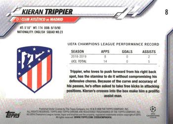 2019-20 Topps Chrome Sapphire Edition UEFA Champions League #8 Kieran Trippier Back