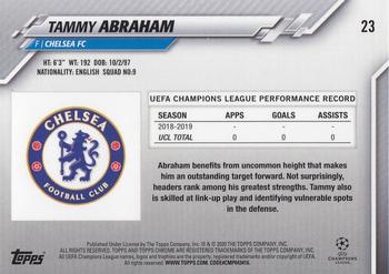2019-20 Topps Chrome Sapphire Edition UEFA Champions League #23 Tammy Abraham Back