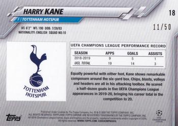 2019-20 Topps Chrome Sapphire Edition UEFA Champions League - Orange #18 Harry Kane Back