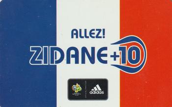 2006 Adidas World Cup #NNO Zinedine Zidane Back