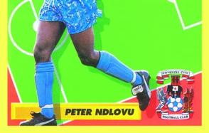 1993-94 Merlin's Premier League 94 Sticker Collection #97 Peter Ndlovu Front
