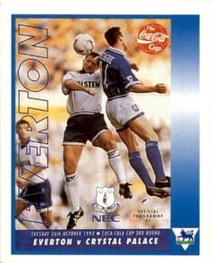 1993-94 Merlin's Premier League 94 Sticker Collection #217 Programme Front