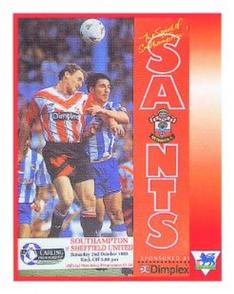 1993-94 Merlin's Premier League 94 Sticker Collection #229 Programme Front