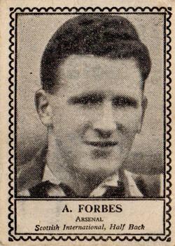 1949-50 Barratt & Co. Famous Footballers #NNO Alex Forbes Front