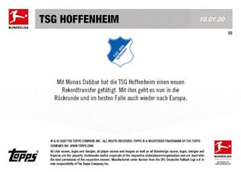 2019-20 Topps Now Bundesliga German #88 TSG 1899 Hoffenheim Back