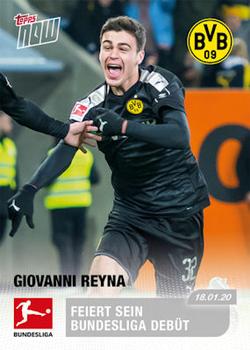 2019-20 Topps Now Bundesliga German #100 Giovanni Reyna Front