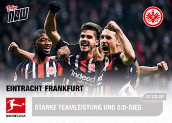 2019-20 Topps Now Bundesliga German #118 Eintracht Frankfurt Front