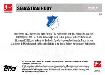 2019-20 Topps Now Bundesliga German #128 Sebastian Rudy Back