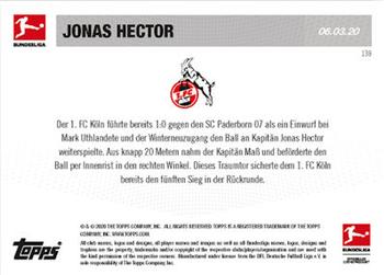 2019-20 Topps Now Bundesliga German #139 Jonas Hector Back