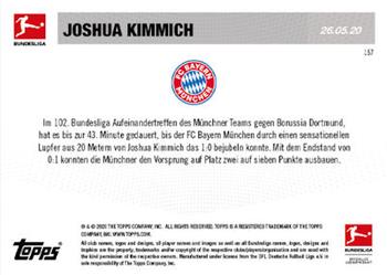 2019-20 Topps Now Bundesliga German #157 Joshua Kimmich Back