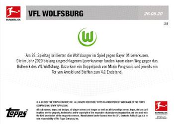 2019-20 Topps Now Bundesliga German #159 VfL Wolfsburg Back