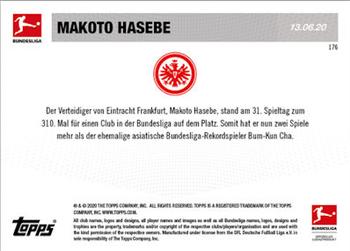 2019-20 Topps Now Bundesliga German #176 Makoto Hasebe Back