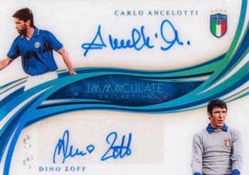 2020 Panini Immaculate Collection - Dual Autographs Platinum #D-AZ Carlo Ancelotti / Dino Zoff Front