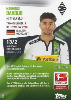 2015-16 Topps Chrome Bundesliga #153 Mahmoud Dahoud Back