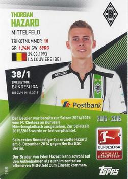 2015-16 Topps Chrome Bundesliga #158 Thorgan Hazard Back