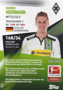 2015-16 Topps Chrome Bundesliga #159 Patrick Herrmann Back