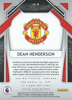 2020-21 Panini Prizm Premier League #6 Dean Henderson Back